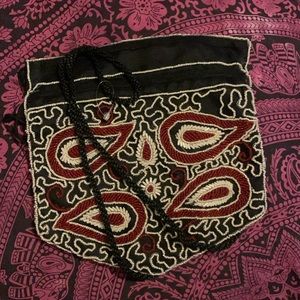 Bugle beaded sholder purse